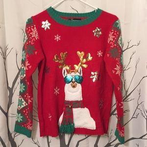 Llama Ugly Christmas Sweater
